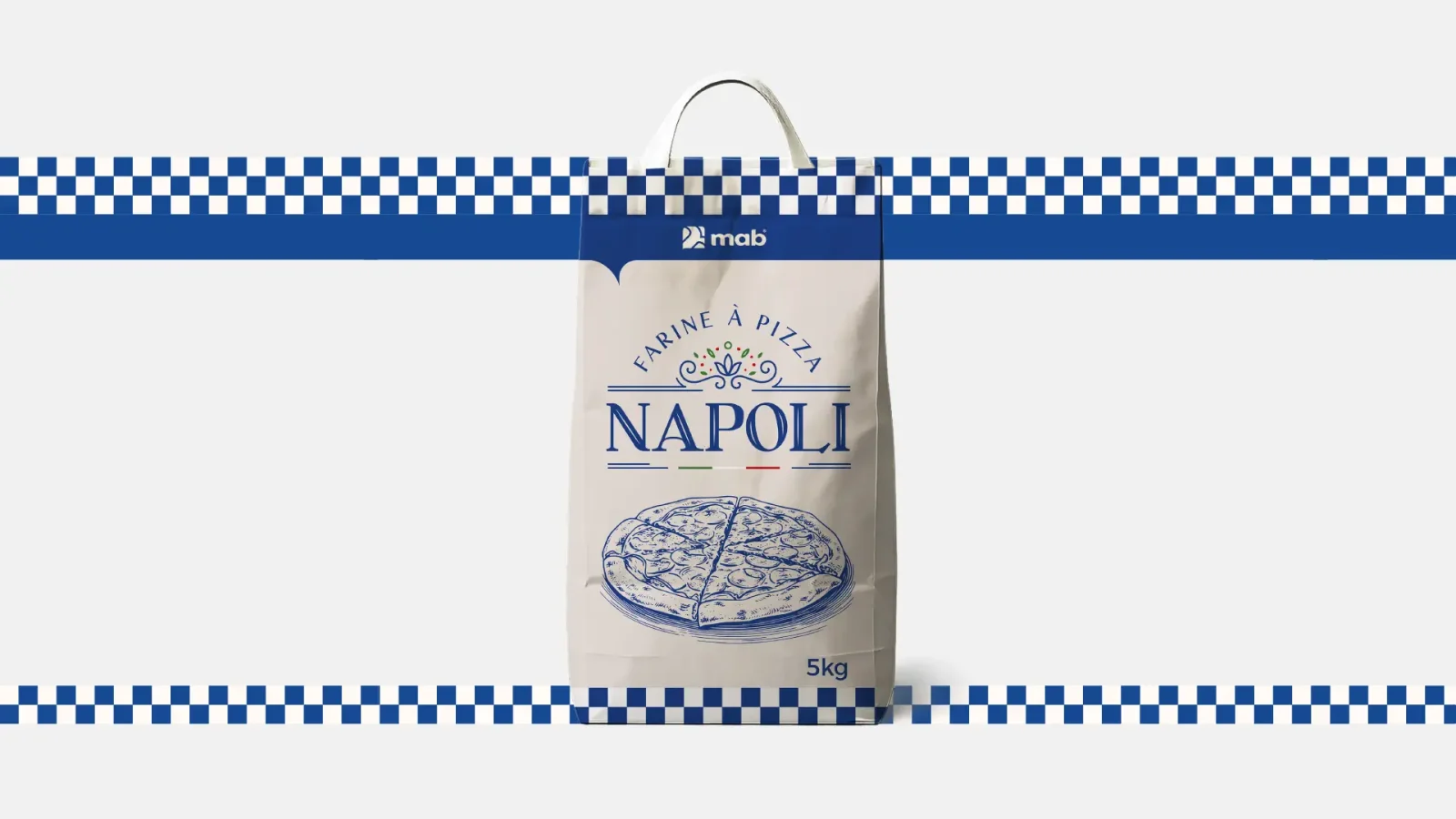 Napoli pizza flour packaging and visual identity by We Craft Studio